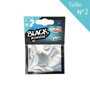 Black Minnow 90 Krog Premium VMC haak
