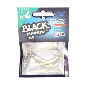 Black Minnow 160 Krog Premium VMC haak