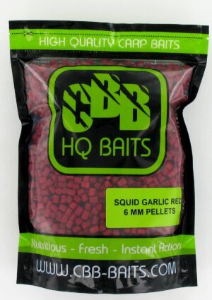 CBB HQ Baits Pellets Squid Garlic Robin Red