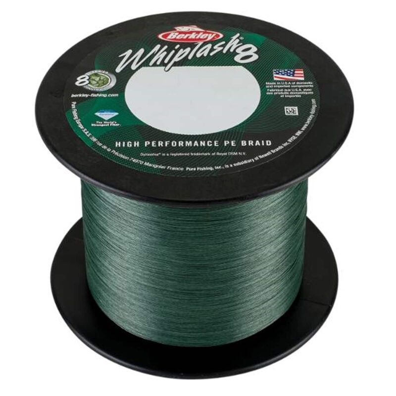 Berkley Whiplash 8 Green - Per 100 meter van de bulk spoel