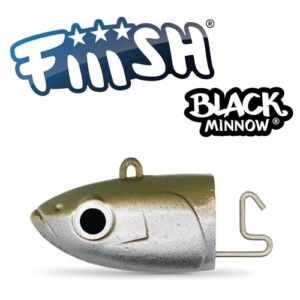 Fiiish Black Minnow Jig Heads Maat 4 (140mm)