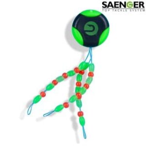 Sanger Silikonstopper Fluo Green mit Perle