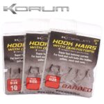 Korum Barbed Hook Hairs With Quickstops