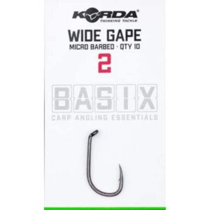 Korda Basix Wide Gape Barbed (10 stuks)
