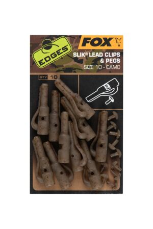 FOX EDGES™ CAMO SLIK LEAD CLIP & PEGS (SIZE 10)