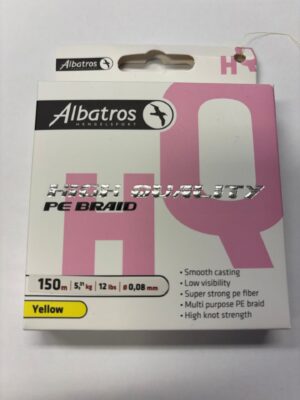 ALBATROS HQ BRAID GEEL 150METER