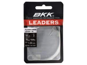 BKK Fluorocarbon Leader HD Pike Snap Roofvis Onderlijn 50cm (2 Stuks)